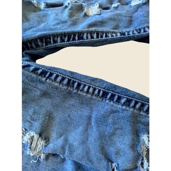 TRUE RELIGION Halle Mid Rise Super Skinny Distressed Jeans Size 32” - Picture 5 of 5